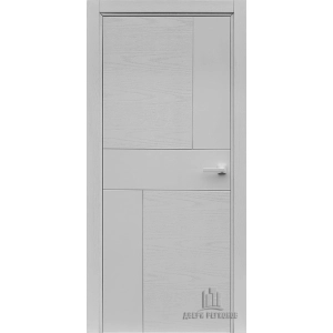 Дверь межкомнатная Fusion Chiaro Patina Argento (Ral 9003) Глухая