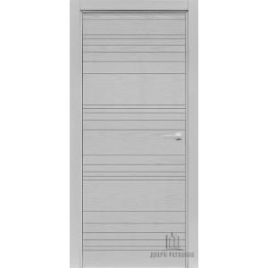 Дверь межкомнатная Linea Chiaro Patina Argento (Ral 9003) Глухая