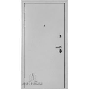 Дверь входная Колизей белое серебро антик