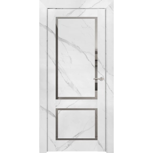 Дверь межкомнатная Neo Loft 301 Marable Soft Touch Монте Белый Остекленная
