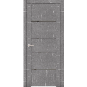 Дверь межкомнатная UniLine Mramor 30039/1 Marable Soft Touch Торос Серый Остекленная