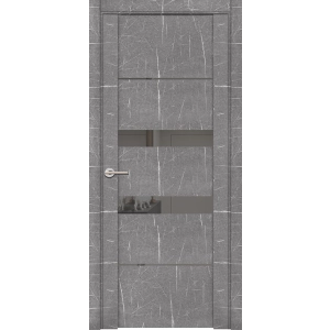 Дверь межкомнатная UniLine Mramor 30037/1 Marable Soft Touch Торос Серый Остекленная