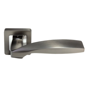 Дверные ручки Morelli SHELL DIY MH-45 GR/CP-S55 Цвет - Графит/полированный хром