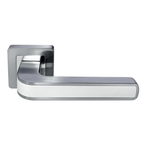 Дверные ручки Morelli EON DIY MH-46 SC/W-S55 Цвет - Мат. хром/белый