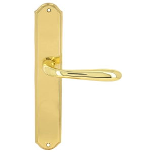 Дверная ручка Extreza ALDO (Альдо) 331 на планке PL01 полированная латунь F01