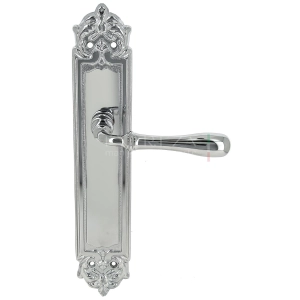 Дверная ручка Extreza CARRERA (Каррера) 321 на планке PL02 полированный хром F04