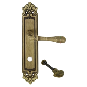 Дверная ручка Extreza CARRERA (Каррера) 321 на планке PL02 WC матовая бронза F03