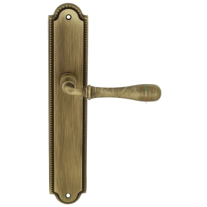 Дверная ручка Extreza CARRERA (Каррера) 321 на планке PL03 матовая бронза F03