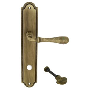 Дверная ручка Extreza CARRERA (Каррера) 321 на планке PL03 WC матовая бронза F03