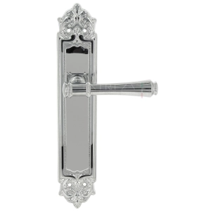 Дверная ручка Extreza PIERO (Пиеро) 326 на планке PL02 полированный хром F04