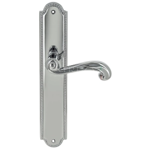 Дверная ручка Extreza BERTA (Берта) 312 на планке PL03 полированный хром F04