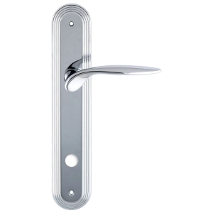 Дверная ручка Extreza CALIPSO (Калипсо) 311 на планке PL05 WC полированный хром F04