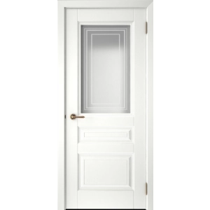 Дверь Luxor Скин-1 (Белая эмаль) ПО