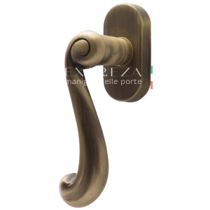 Ручка оконная Extreza BERTA (Берта) 312 HW матовая бронза F03