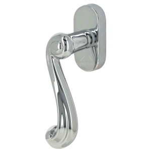 Ручка оконная Extreza BERTA (Берта) 312 HW полированный хром F04