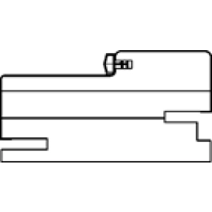 Короб дверной №1895-П-У (МДФ, Врезка под петли), 41х78х41х2100 мм (шт.)
