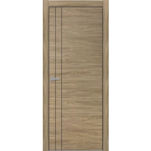 Межкомнатная дверь ПДТч 4105 дуб мадейра черная кромка