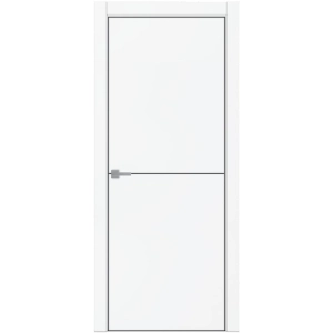 Межкомнатная дверь ПДТч 4102 аляска суперматовая черная кромка