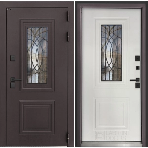 Входная дверь Сияна коричневая 8019 термо