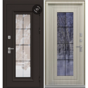 Входная уличная дверь Аляска браун