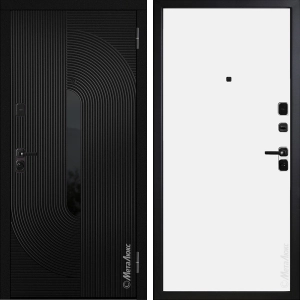 Входная дверь Металюкс Статус 651 Черный / Белый