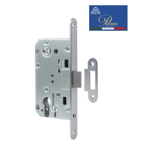 Дверной замок бесшумный под цилиндр Portuno PP-11.02 Матовый хром