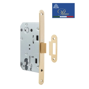 Дверной замок бесшумный под цилиндр Portuno PP-11.06 PVD Полированное золото