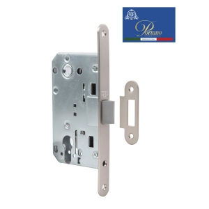 Дверной замок бесшумный под цилиндр Portuno PP-11.14 Матовый никель