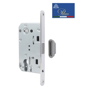 Дверной замок магнитный под цилиндр Portuno PM-10.01 Полированный хром