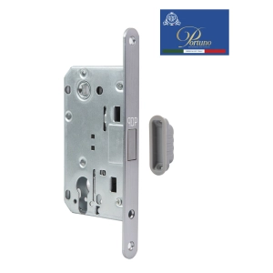 Дверной замок магнитный под цилиндр Portuno PM-10.02 Матовый хром