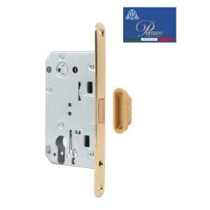 Дверной замок магнитный под цилиндр Portuno PM-10.06 PVD Полированное золото