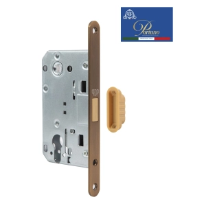 Дверной замок магнитный под цилиндр Portuno PM-10.11 Матовый кофе