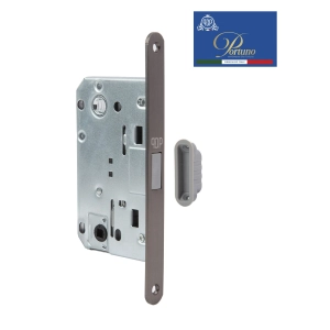 Дверной замок-защелка магнитная сантехническая Portuno PM-WC.08.05 Матовый графит