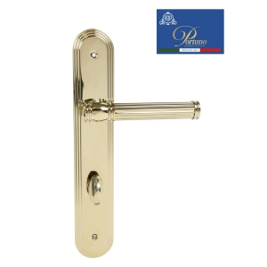 Дверная ручка на планке с фиксатором PORTUNO Impero 1011.06WC PVD Полированное золот