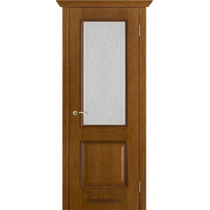 Дверь Вист Шервуд стекло Роса (античный дуб)