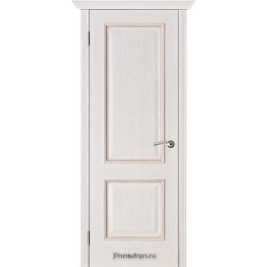 Дверь Вист Шервуд ПГ (белая патина)