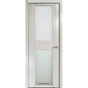 Дверь Milyana Qdo D Ясень Жемчуг Стекло светлое