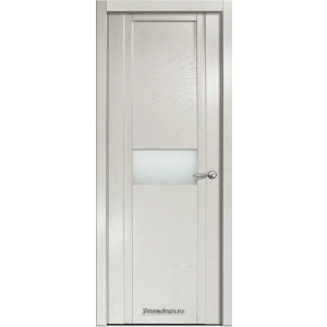 Дверь Milyana Qdo H Ясень жемчуг Стекло светлое