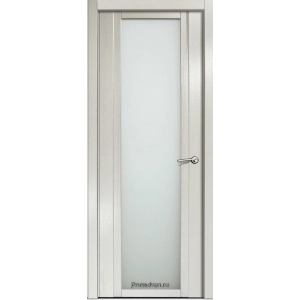 Дверь Milyana Qdo X Ясень Жемчуг Стекло светлое