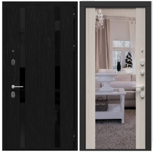 Дверь Персона Гранд Кора черная/Сандал белый