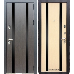 Дверь Персона Гранд 2 Кора черная/Беленый дуб