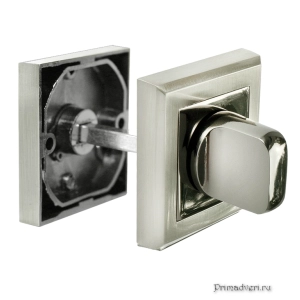 Завертка сантехническая MH-WC-S SN/BN, цвет - бел. никель/черн. никель (MORELLI)