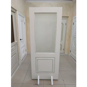 Милан 2 эмаль слоновая кость + патина серебро