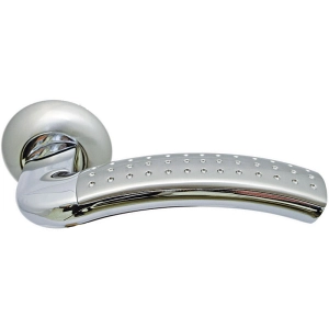 Дверная ручка MH-02P SN/CP ПАЛАЦЦО Цвет - Белый никель/полированный хром