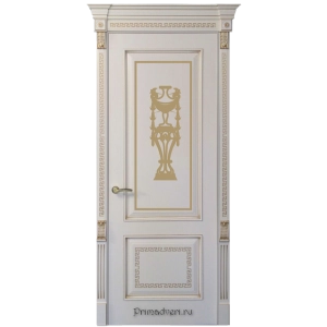 Дверь Модель №004 ПГ Белый, RAL 9010, RAL 7035