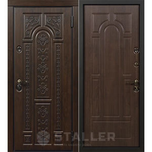 Входная дверь Сталлер Тевере (Дуб темный/Дуб темный)