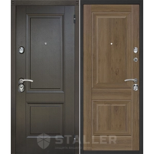 Входная дверь Сталлер Нова (Дуб черный/Салинас темный)