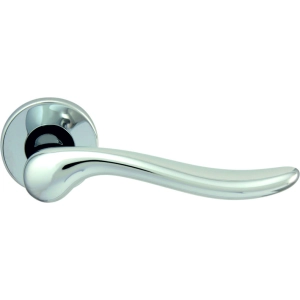 Дверная ручка на круглой розетке 118R Amalfi Полированный хром