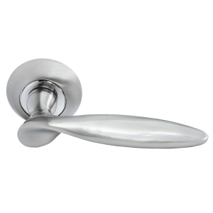 Дверная ручка MH-09 SN КУПОЛ Белый никель