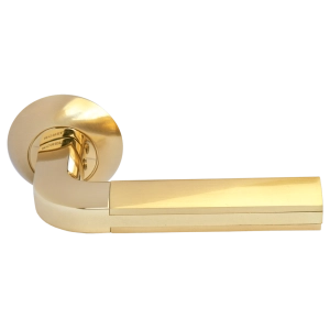 Дверная ручка MH-11 SG/GP МОЗАИКА Матовое золото/золото